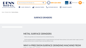 Metal Surface Grinders - Penn Tool Co. - surface grinding machine factory