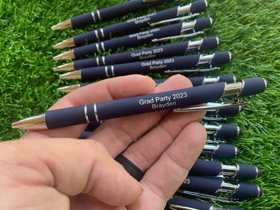 A relevant stock photo of pens custom in a typical setting.