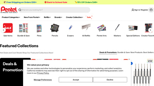 Pentel of America - Pens, Pencils, Refills, and Markers - pen manufacturer