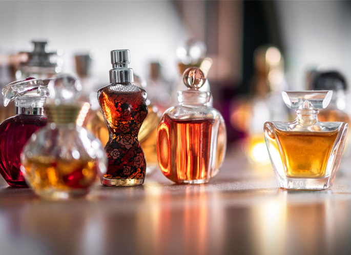 A relevant stock photo of perfume bottle manufacturers in a typical setting.