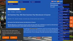 MS Seamless Pipe, Mild Steel Seamless Pipe Manufacturer & Exporter - smls pipe factory