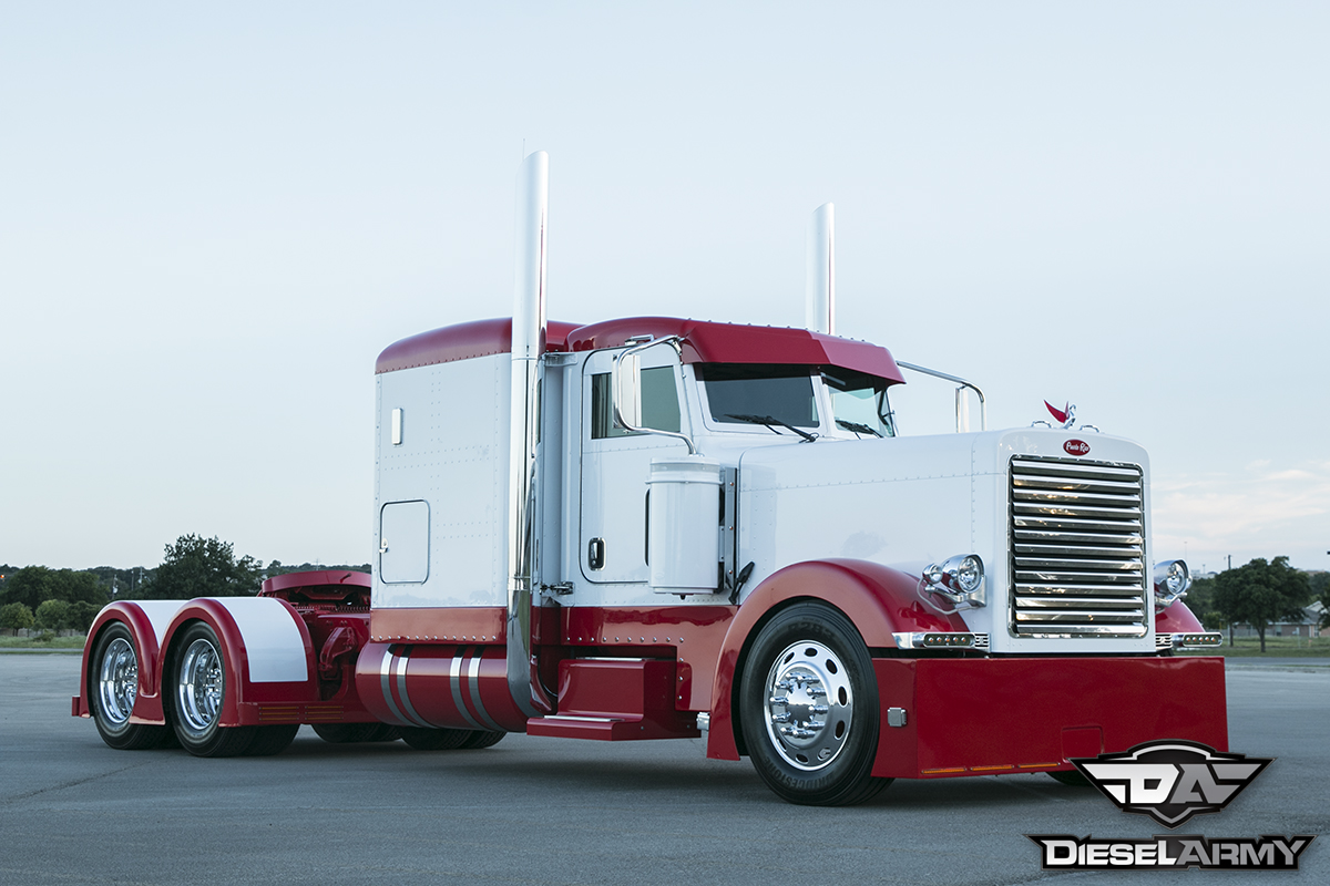 A relevant stock photo of peterbilt 379 custom in a typical setting.