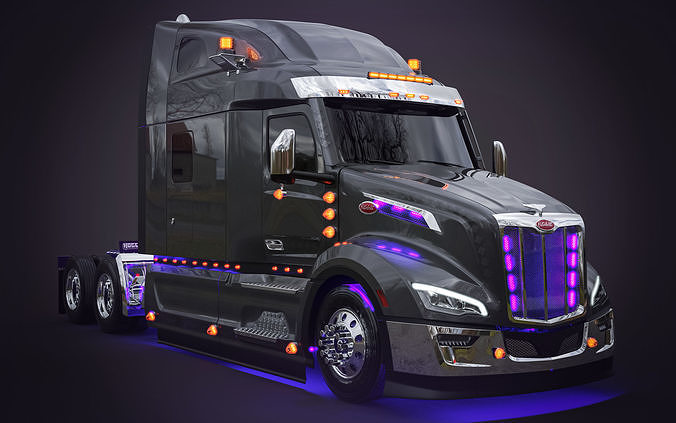 A relevant stock photo of peterbilt 579 custom in a typical setting.