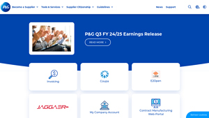 P&G Supplier Site - manufacturer supplier