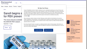 Sanofi begins shipping BEYFORTUS to US - Pharmaceutical Technology - beyfortus manufacturer