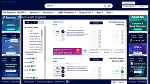 Valium API Manufacturers | Suppliers - PharmaCompass - valium manufacturer