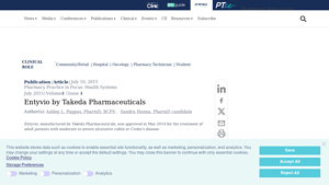 Entyvio by Takeda Pharmaceuticals - Pharmacy Times - entyvio manufacturer
