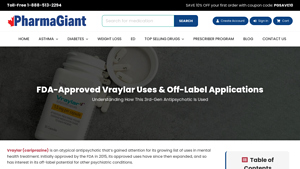 FDA-Approved Vraylar Uses & Off-Label Applications - vraylar manufacturer