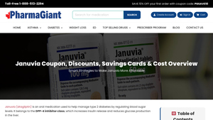 Januvia Coupon, Discounts, Savings Cards & Cost Overview - januvia manufacturer