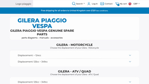 Piaggio, Gilera and Vespa genuine parts and accessories - is piaggio of vespa manufacturer