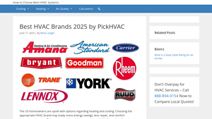 Best HVAC Brands 2025 by PickHVAC - PICKHVAC - hvac manufacturer