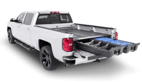 A relevant stock photo of pickup truck custom in a typical setting.