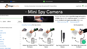 Mini spy camera - PingaOculto - best spy camera company