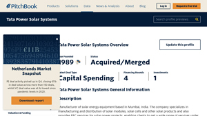 Tata Power Solar Systems 2025 Company Profile - PitchBook - tata solar panel company