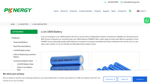 Li-ion 18650 Battery for sale in bulk - Pknergy - 18650 lithium battery bulk