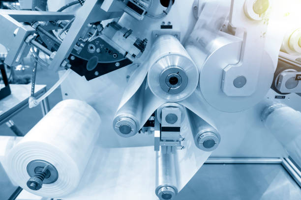 A relevant stock photo of plastic bag manufacturer in a typical setting.