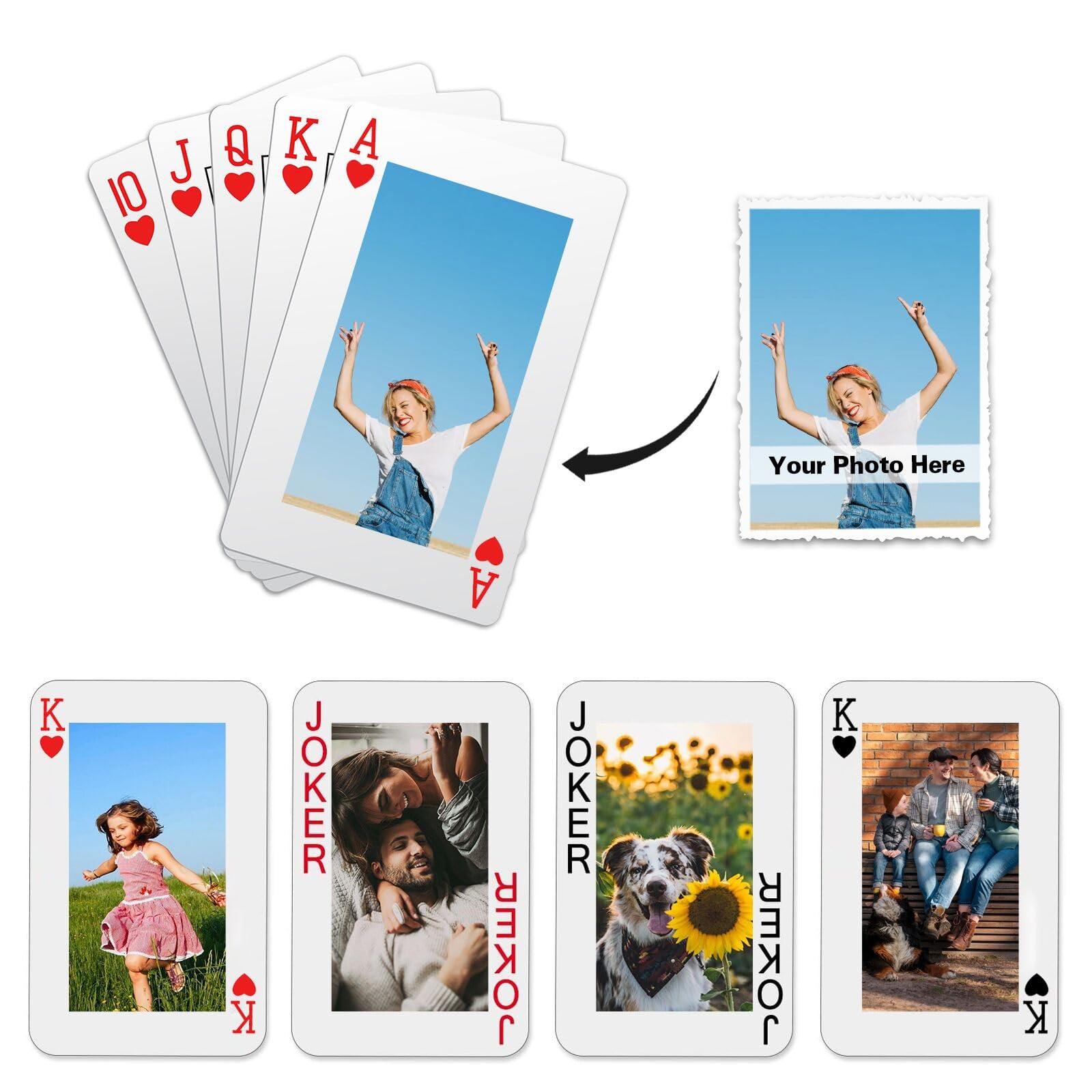 A relevant stock photo of playing cards custom in a typical setting.