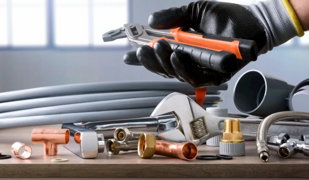 A relevant stock photo of plumbing tools supplier in a typical setting.