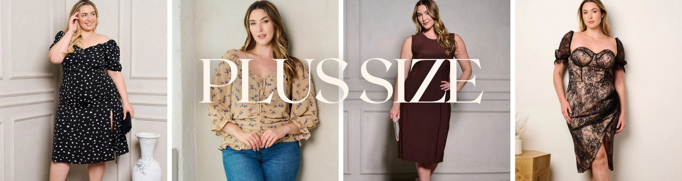 A relevant stock photo of plus size clothes supplier in a typical setting.