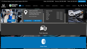 Parts Department - Capitol Heights - Pohanka Honda - honda parts factory