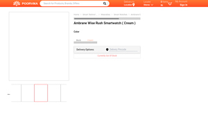 Buy Ambrane Wise Rush Smartwatch (Cream) at Poorvika - ambrane smart watch company