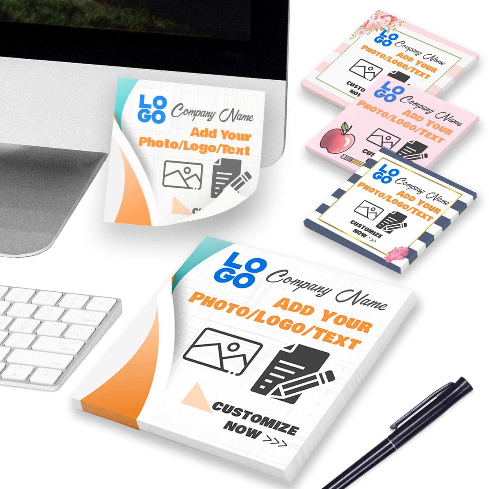 A relevant stock photo of post it notes custom in a typical setting.
