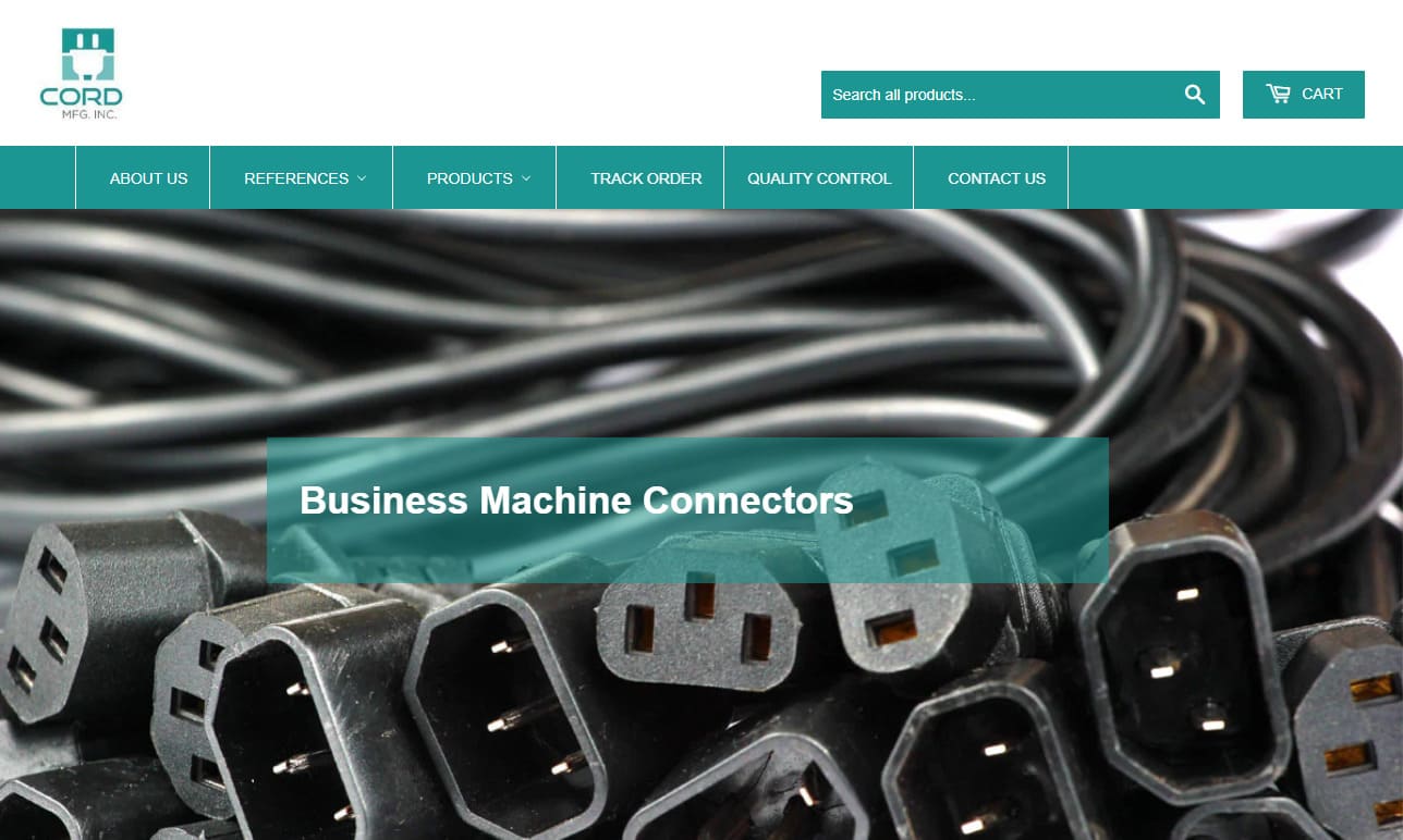 A relevant stock photo of power cord manufacturer in a typical setting.