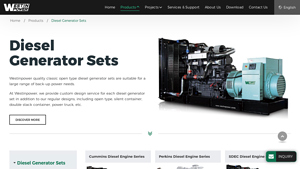 Diesel Generator Sets - Westinpower - dg set company