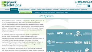 UPS Systems - Power Solutions - ups systems manufacturer