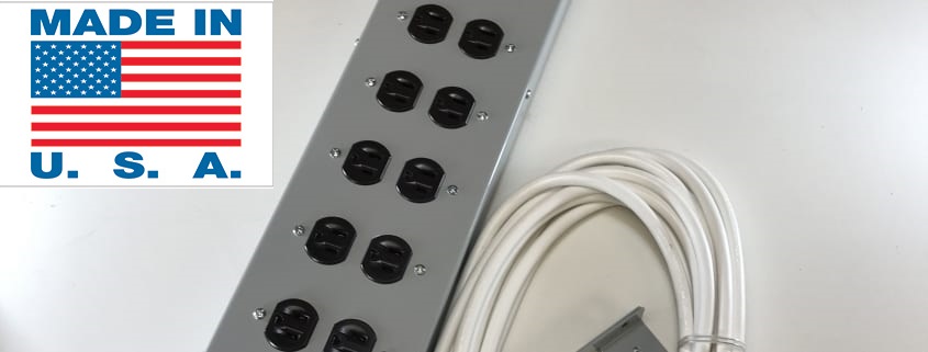A relevant stock photo of power strip manufacturer in a typical setting.