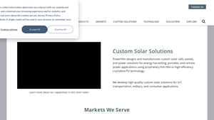 PowerFilm Solar - foldable solar panel factory