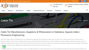 Cable Tie Manufacturers, Suppliers & Wholesalers in Gujarat, India ... - cable tie manufacturer