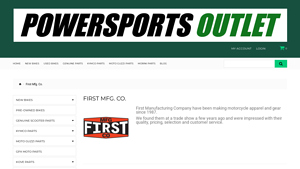 First Mfg. Co. Leather Apparel and Motorcycle Gear - first manufacturer