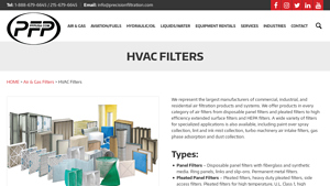 HVAC Filters - Precision Filtration Products - usa pleated air filters manufacturer