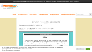 Save Up To $7,200 Per Year - Prescriptiongiant - biktarvy manufacturer