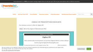 $0 Co-Pay - Prescriptiongiant - xigduo manufacturer website