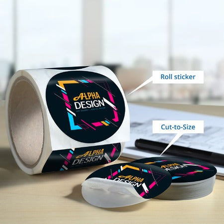 A relevant stock photo of printing sticker custom in a typical setting.