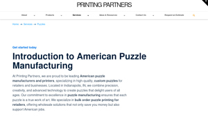 Puzzles • Printing Partners - puzzle manufacturer