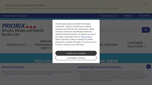 PRIORIX | PRIORIX (Measles, Mumps, and Rubella Vaccine, Live) for HCPs - mmr vaccine manufacturer