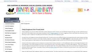 Bulk Sunglasses | Wholesale Sunglasses | $0.50 - Private Island Party - red sunglasses bulk