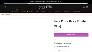 Lace Paste (Lace Frontal Glue) - Private Label Extensions - lace glue wholesale