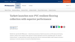 Tarkett launches non-PVC resilient flooring collection with ... - tarkett flooring company
