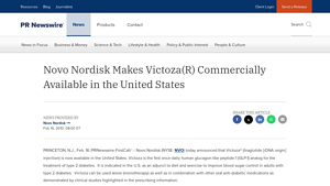 Novo Nordisk Makes Victoza(R) Commercially Available in the United States - victoza manufacturer