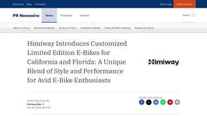 Himiway Introduces Customized Limited Edition E-Bikes for ... - himiway bike company
