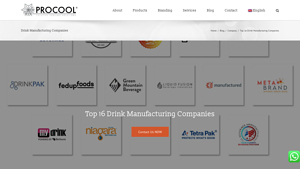 Top 16 Drink Manufacturing Companies | Ultimated List - drink manufacturer