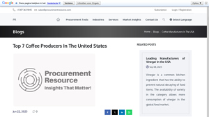 Top 7 Coffee Manufacturers In The USA - Procurement Resource - coffee bean manufacturer