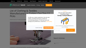 List of Clothing & Textiles Manufacturers in Turkey: Our ... - Productmkr - clothing manufacturer turkey