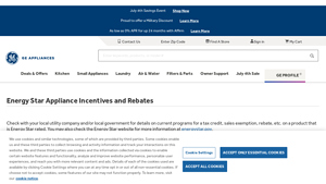 Energy Star Appliance Incentives and Rebates - washer dryer manufacturer rebates