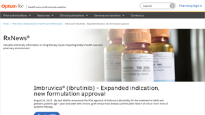 Imbruvica® (ibrutinib) - Expanded indication, new ... - OptumRx - imbruvica manufacturer