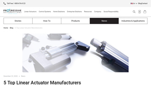 TOP 5 Linear Actuator Manufacturers in USA and Canada - actuator manufacturer